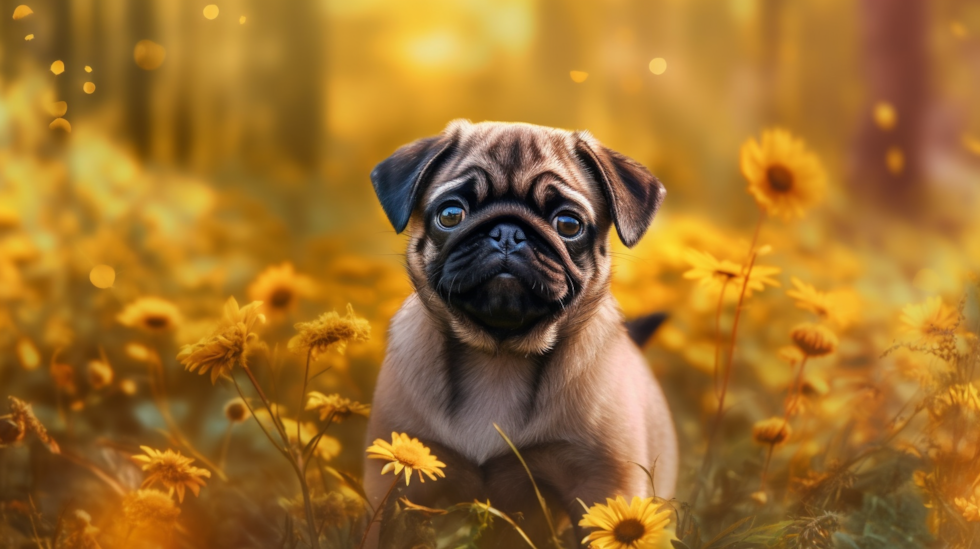 Cute Pug Purebred Pup