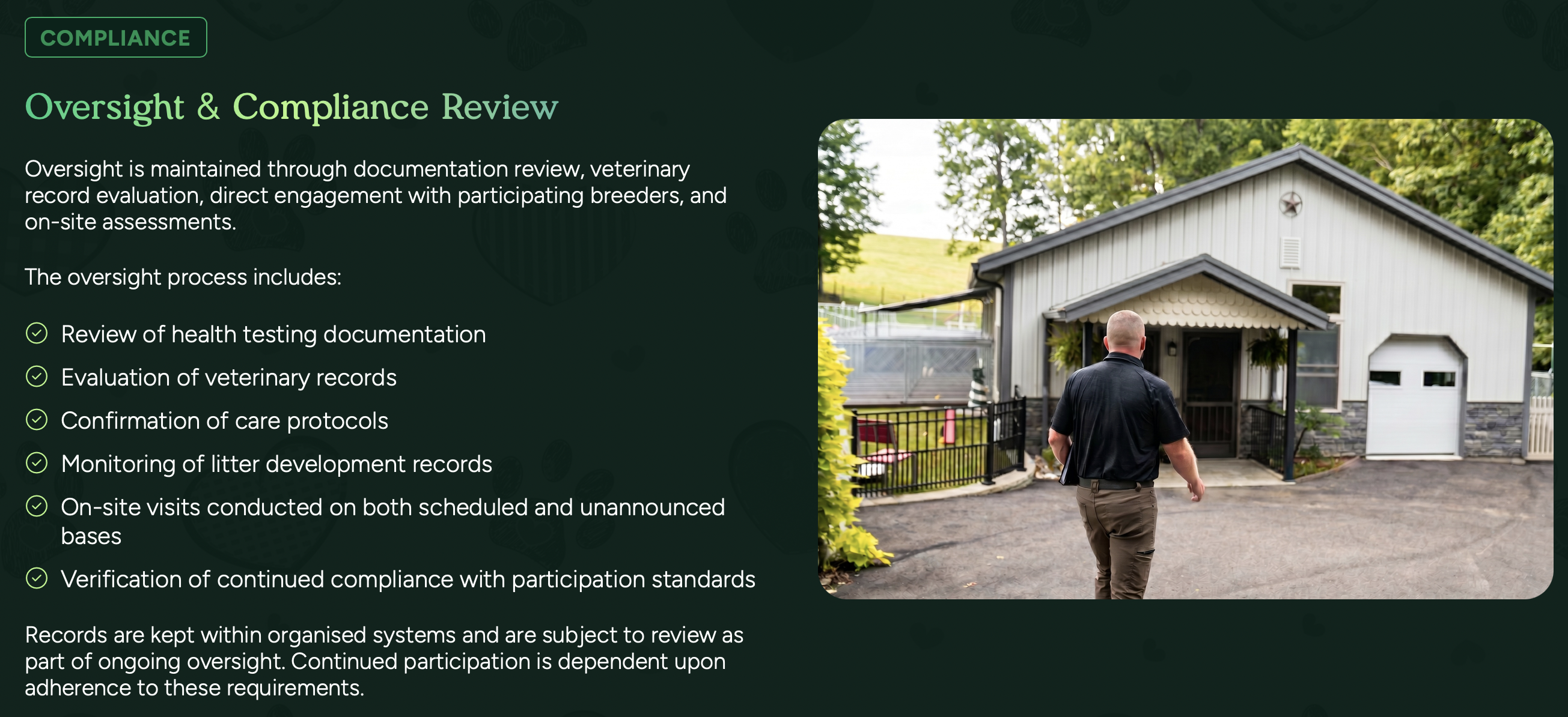 oversight and compliance at pilesgrove pups - is pilesgrove pups legit