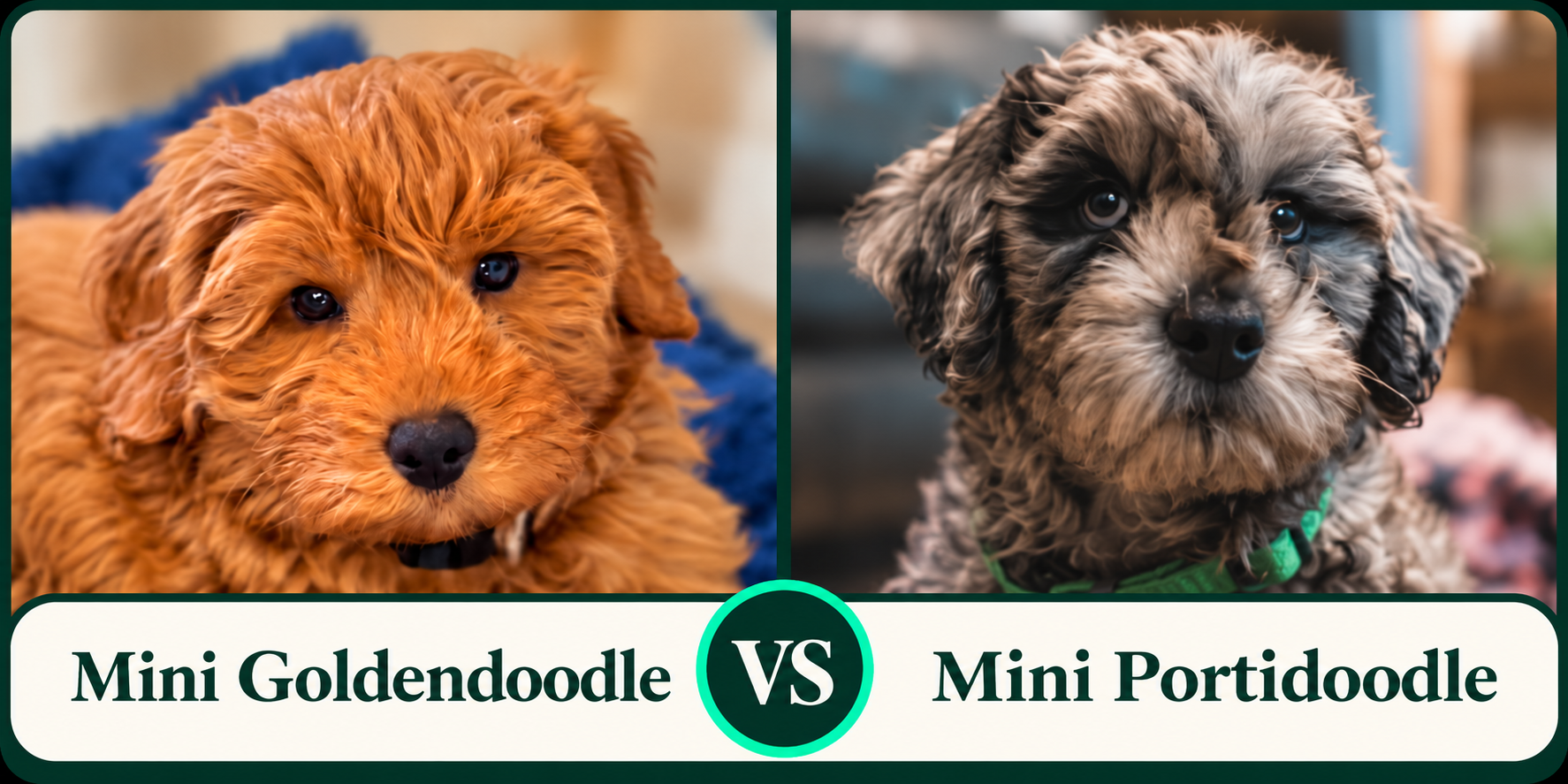 Mini Goldendoodle vs Mini Portidoodle Comparison